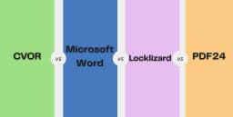 Recipient Watermarking Comparison - CVOR vs Microsoft Word vs LockLizard vs PDF24 (2025)